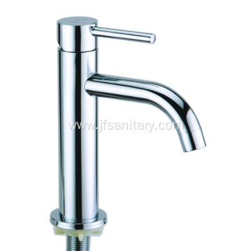Single Cold Wash Basin Faucet Tap Round